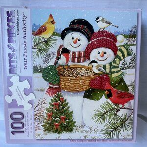 Bits & Pieces Snowman Christmas Jigsaw Puzzle – Large Pieces